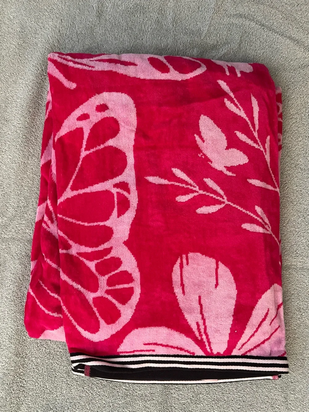 Betsey Johnson Butterfly Flower Beach Towel